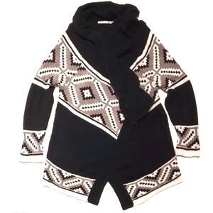 Anthropologie Twelfth Street by Cynthia Vincent Black and Cream Cardigan